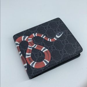 Kingsnake print GG Supreme wallet
